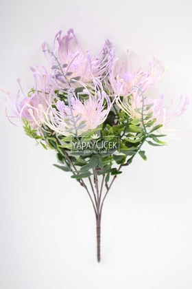 Yapay Çiçek Deposu - Yapay Polen Demeti Pincushion Mor