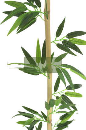 170 cm Yapay 14 Dal Yapraklı Doğal Bambu Tip3 - Thumbnail