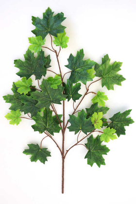 Yapay Çınar Ağacı Dalı 25 Yapraklı 65 cm Yeşil - Thumbnail