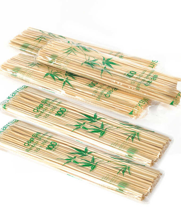 25 cm Ahşap Bambu Çubuk Çöp Şiş 100 Adet - Yapay Çiçek Deposu