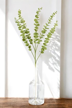Yapay Retro Pastel Okaliptus Dalı 80 cm Açık Yeşil - Yapay Çiçek Deposu