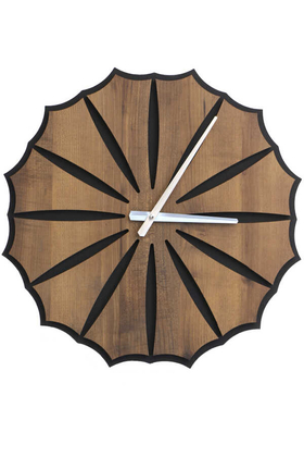 Yapay Çiçek Deposu - Dekoratif Lüx Ahşap Duvar Saati 47cm Model 5