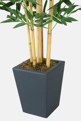 Yapay Bambu Ağacı Premium İri Yapraklı 150 cm 5 Çubuklu - 4