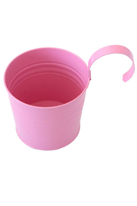 Askılı Metal Balkon Küpeşte Saksı Pembe - 2