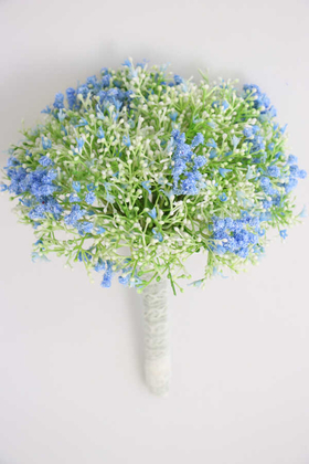 Yapay Çiçek Deposu - Yapay Kıtır Cipso Gelin Eli Mavi