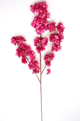 Bahar Dalı Dekoratif Yapay Çiçek 100cm Fuşya - Thumbnail