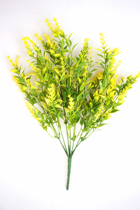 Yapay Çiçek Deposu - Bahar Yeşillik Demeti (Sarı)
