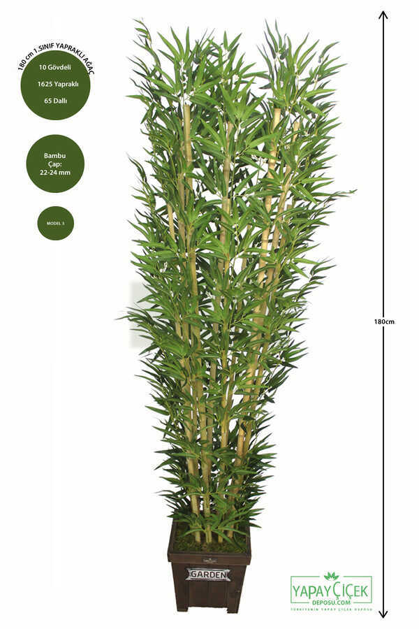 Bambu Ağacı 10 Gövde 180 Cm(1.sınıf Yaprak)