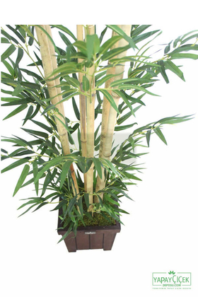 Bambu Ağacı 6 Gövde 140 cm(1.Sınıf Yaprak) 750 Yapraklı Model 9 - Thumbnail