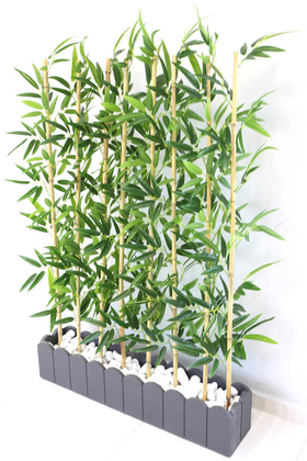 Yapay Bambu Seperatör Paravan İri Yapraklı(20x100x160 cm) - Thumbnail