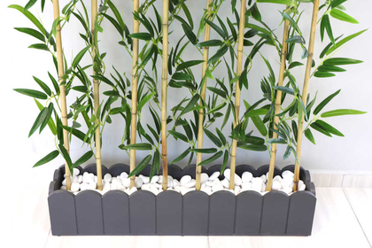 Yapay Bambu Seperatör Paravan İri Yapraklı(20x100x160 cm) - Thumbnail