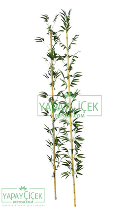 220 cm Yapay 26 Dal Yapraklı Doğal Bambu Tip6 - 2