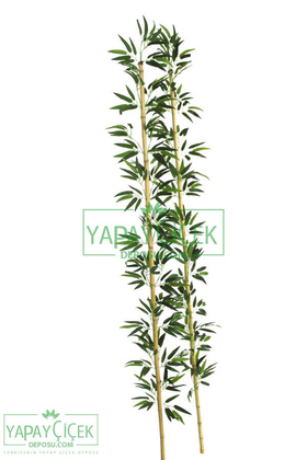 220 cm Yapay 26 Dal Yapraklı Doğal Bambu Tip6 - 3
