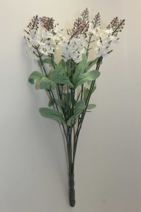 Yapay Çiçek Deposu - Beyaz Lavanta Demeti