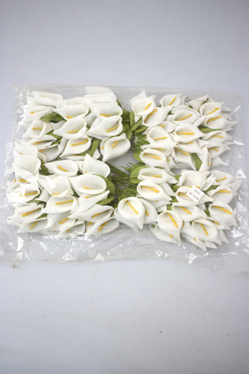 Yapay Çiçek Deposu - 144lü İri Lateks Gala Beyaz