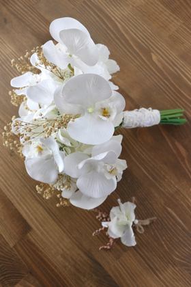 Phalaina Yapay Gelin Çiçeği 2li Set - Thumbnail