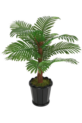 Kokos Gövdeli Yapay Areka Palmiyesi 12 Yapraklı 110 cm - Thumbnail