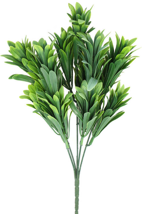 Yapay Çiçek Deposu - Yapay Meksika Yeşillik Bitki Demeti 32 cm Yeşil