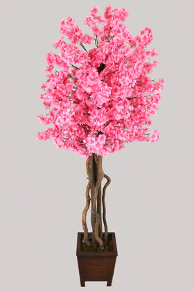 Kalın Gövdeli Yapay Bahar Dalı Ağacı 150 cm Pembe - 1