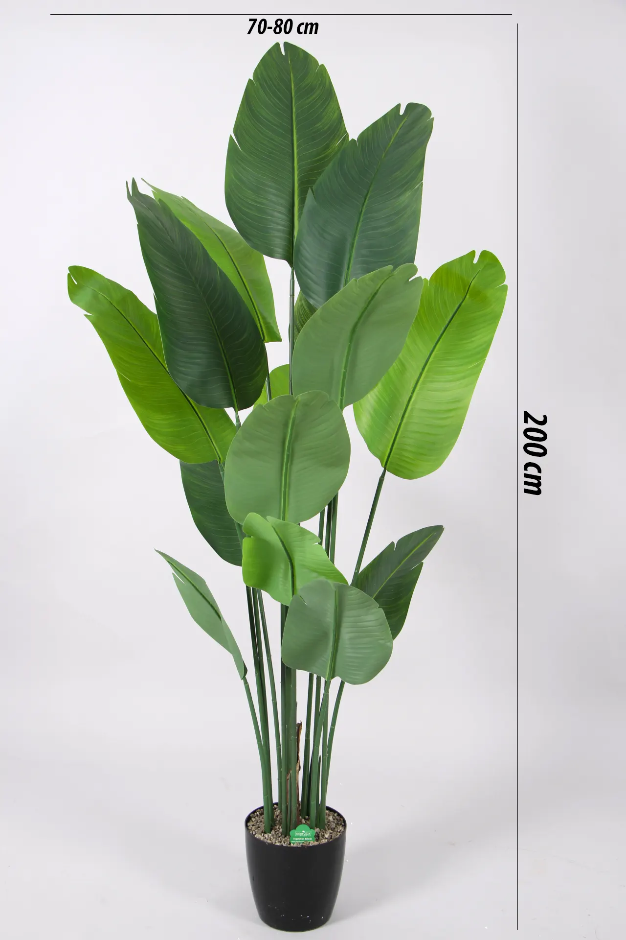 Yapay Ağaç Starliçe Gerçek Dokunuş 15 Dev Yaprak Yeşil 190 cm - 2