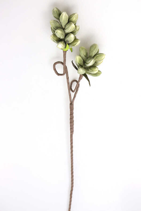 Yapay Çiçek Deposu - Exclusive Yapay Çiçek Ara Dal Lateks Enginar 100 cm Yeşil