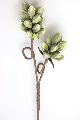 Exclusive Yapay Çiçek Ara Dal Lateks Enginar 100 cm Yeşil - Thumbnail