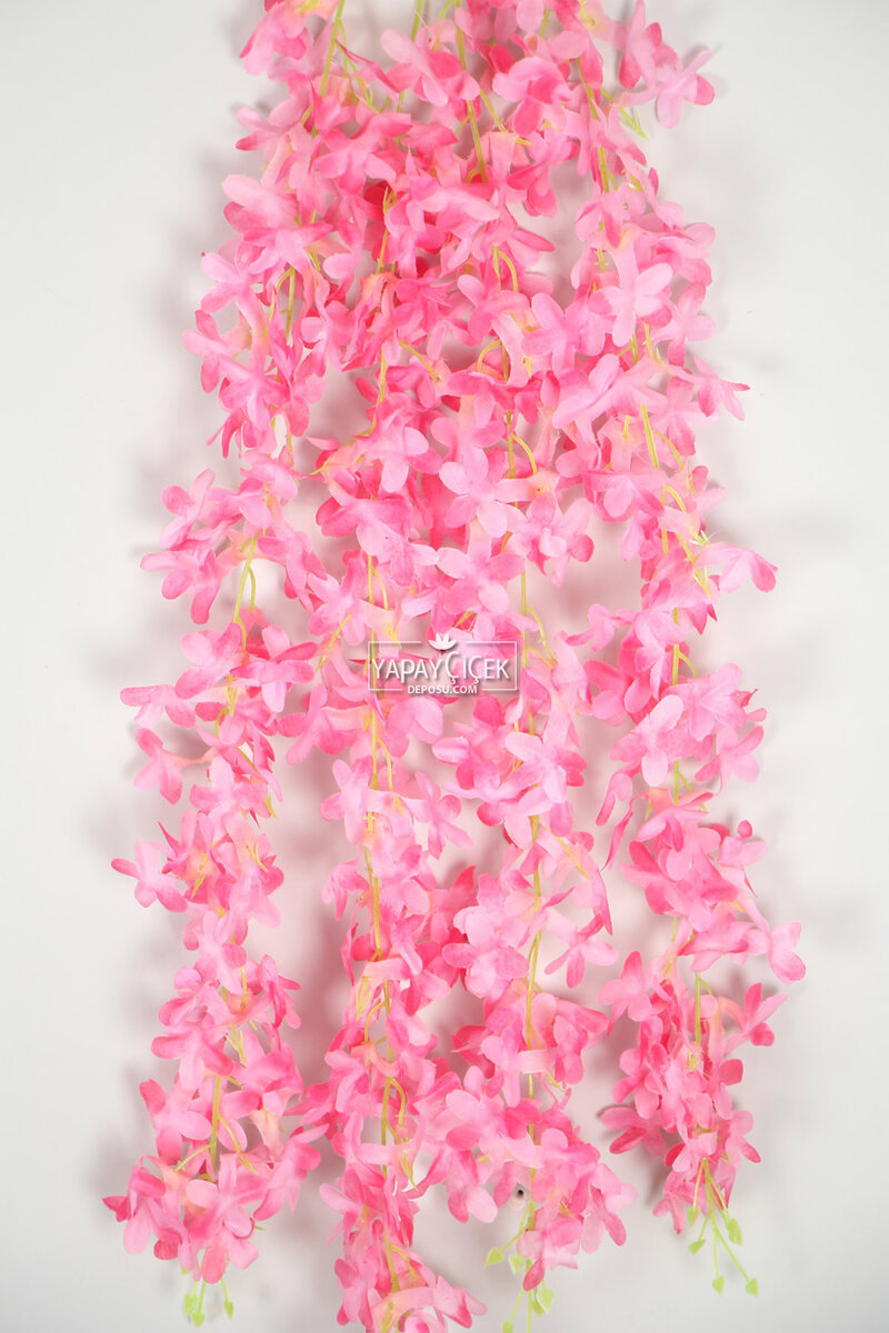 Yapay Sarkan Akasya Çiçeği 85 cm Pembe