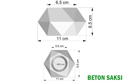 Beton Saksıda Yapay Bitki 4lü Set Model 3 - Thumbnail