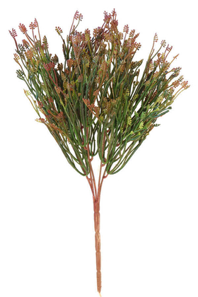 Yapay Çiçek Deposu - Yapay Kıtır Yeşillik Demeti 35cm Kızıl
