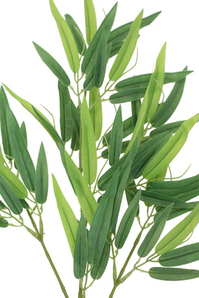 Yapay Büyük Bambu Yaprağı Dalı 65 cm (Islak Dokulu) - 2