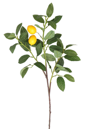 Yapay Çiçek Deposu - Yapay Limon Dalı 95 cm