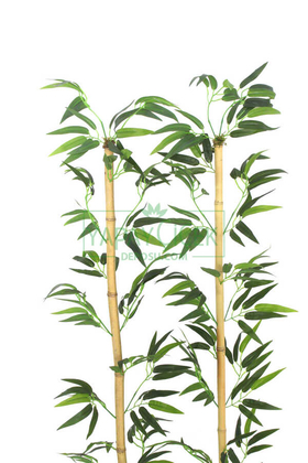 155 cm Yapay 17 Dal Yapraklı Doğal Bambu Tip8 - Thumbnail