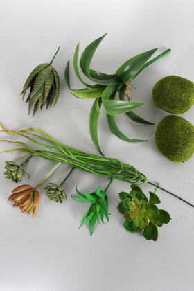 Yapay Succulent Sukulent Set - 16 - 2