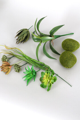 Yapay Succulent Sukulent Set - 16 - Yapay Çiçek Deposu