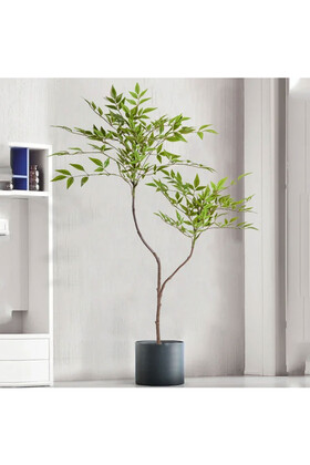 Yapay Ağac Wisteria (Akasya) Bitkisi 2 Dallı 105 cm (Saksısız) Yeşil - 5
