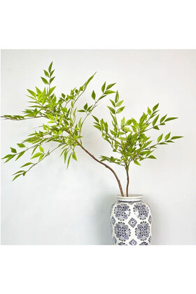 Yapay Ağac Wisteria (Akasya) Bitkisi 2 Dallı 105 cm (Saksısız) Yeşil - 6