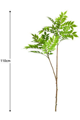 Yapay Ağac Wisteria (Akasya) Bitkisi 2 Dallı 105 cm (Saksısız) Yeşil - 9