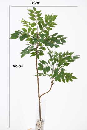 Yapay Ağac Wisteria (Akasya) Bitkisi 2 Dallı 105 cm (Saksısız) Yeşil - 3