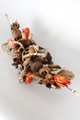 Yapay Çiçek Deposu - Tropikal Çiçek Aranjmanı Gondol Model 1