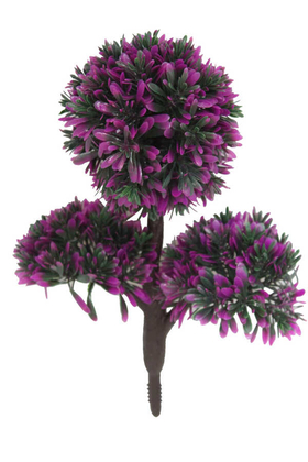 Yapay Çiçek Deposu - Dekoratif Küçük Yapay Şimşir Ağacı Fuşya