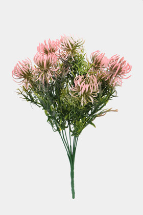 Yapay Çiçek Deposu - Yapay Ahtapot Bitkisi Demeti 30 cm Açık Pembe