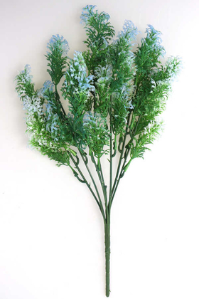 Yapay Çiçek Deposu - Yapay Yeşillik Demeti Kar Küresi Model Mavi-Yeşil