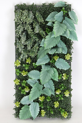 Yapay Dikey Bitki Hazır Duvar Paneli 50x100 cm Model 7 - Yapay Çiçek Deposu