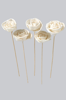 Yapay Çiçek Deposu - 5 Adet Shola Bud Rose 27 cm