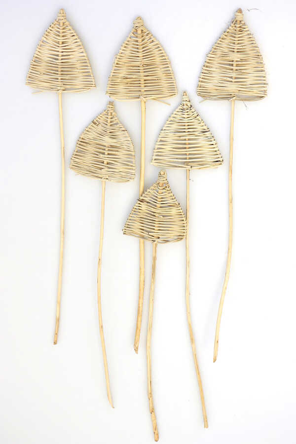 Örme Rattan Lata Spear 6lı Mızrak Model