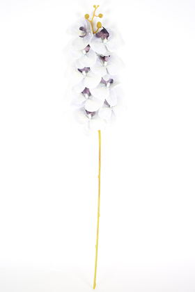 Yapay Dal Baskılı Orkide Çiçeği 88 cm Gri Mor - Thumbnail