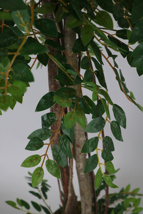 Paslanmaz Çelik Saksıda Yapay Benjamin Ağacı (Ficus benjamina) 180 cm - 2