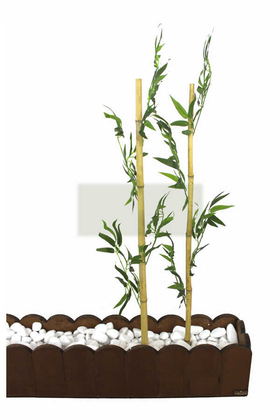 Gerçek Bambu Yapay Yeşil Yapraklı 95 cm - 2