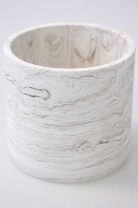 Yapay Çiçek Deposu - Handmade Beton Saksı 13 cm Model-4 Taş Rengi