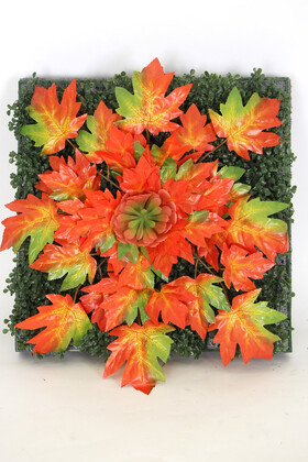 Yapay Çiçek Deposu - Yapay Dikey Bitki Hazır Duvar Paneli 55 cm x 55 cm Model 11
